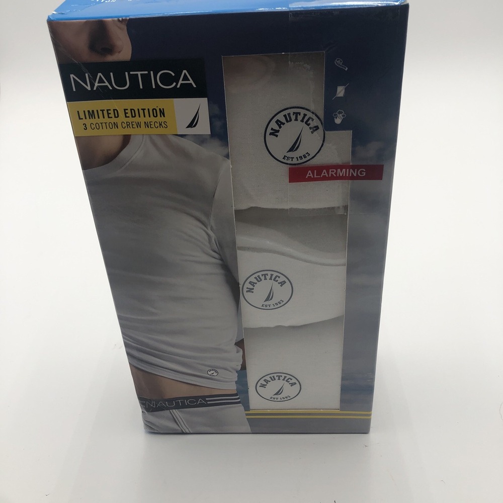 Nautical Limited‎ Edition 3 Cotton Crew Necks T-shirts New In Box Size S 34-36